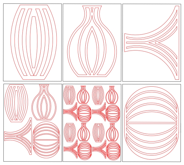 AutoCAD Drawings of Lampshades for Lighting Installation #SadlerSquare